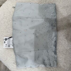 Zara Elegant Rhinestone Crop Top